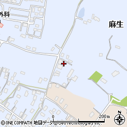 茨城県行方市麻生1283-1周辺の地図