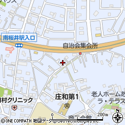 埼玉県春日部市西金野井522周辺の地図