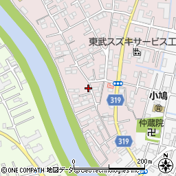 埼玉県春日部市小渕722周辺の地図