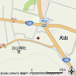 福井県大野市犬山周辺の地図