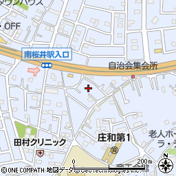 埼玉県春日部市西金野井301周辺の地図