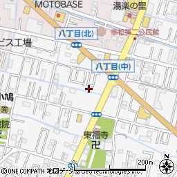 埼玉県春日部市八丁目524-11周辺の地図