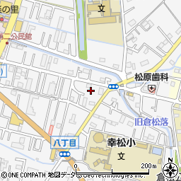 埼玉県春日部市八丁目416周辺の地図