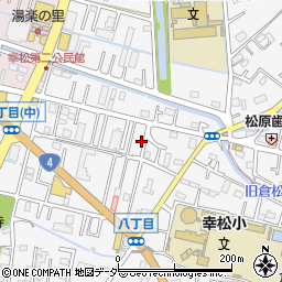 埼玉県春日部市八丁目466周辺の地図