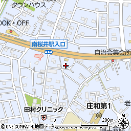 埼玉県春日部市西金野井311周辺の地図