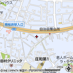 埼玉県春日部市西金野井521周辺の地図