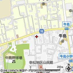 埼玉県春日部市牛島693周辺の地図
