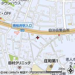 埼玉県春日部市西金野井302周辺の地図