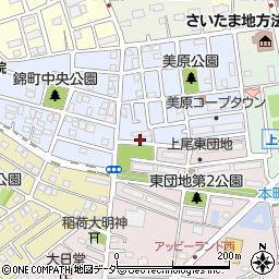 埼玉県上尾市錦町25-27周辺の地図