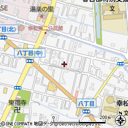 埼玉県春日部市八丁目471-5周辺の地図