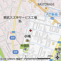 埼玉県春日部市八丁目504周辺の地図