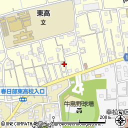 埼玉県春日部市樋籠424周辺の地図
