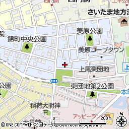 埼玉県上尾市錦町25-29周辺の地図