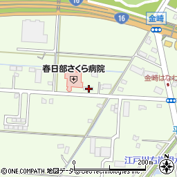 埼玉県春日部市金崎698周辺の地図