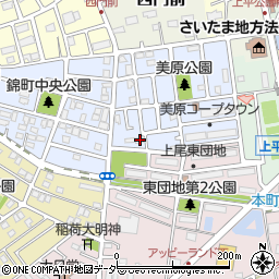 埼玉県上尾市錦町25-28周辺の地図