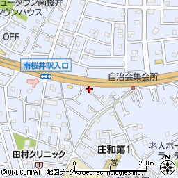 埼玉県春日部市西金野井517周辺の地図