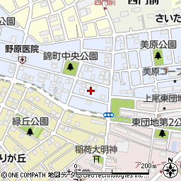 埼玉県上尾市錦町2周辺の地図