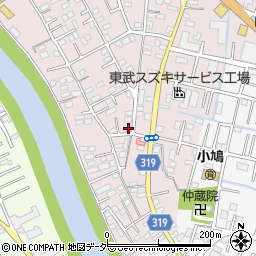 埼玉県春日部市小渕1517-3周辺の地図