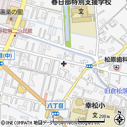 埼玉県春日部市八丁目417周辺の地図