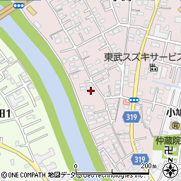 埼玉県春日部市小渕752周辺の地図