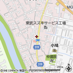 埼玉県春日部市小渕1445-22周辺の地図