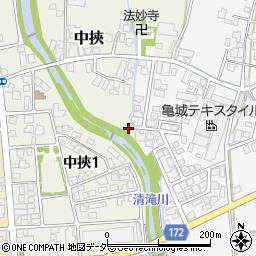 福井県大野市中挾21周辺の地図