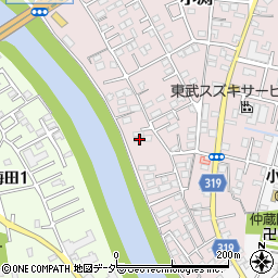 埼玉県春日部市小渕750周辺の地図