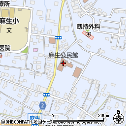 麻生公民館周辺の地図
