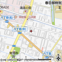 埼玉県春日部市八丁目475周辺の地図