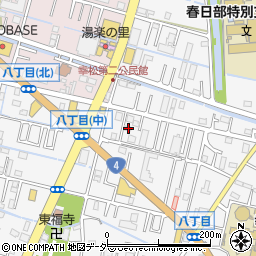 埼玉県春日部市八丁目475周辺の地図