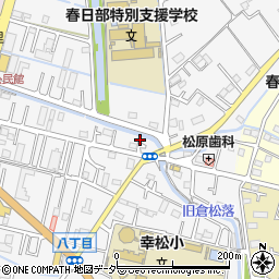 埼玉県春日部市八丁目709周辺の地図