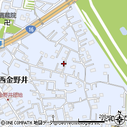 埼玉県春日部市西金野井1106周辺の地図