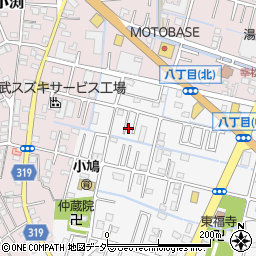 埼玉県春日部市八丁目533-6周辺の地図