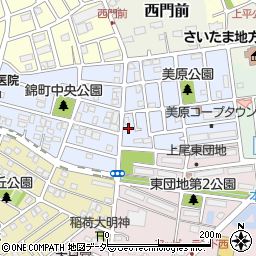 埼玉県上尾市錦町25-24周辺の地図