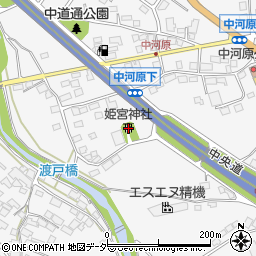 姫宮社周辺の地図