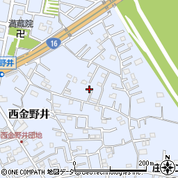 埼玉県春日部市西金野井1107周辺の地図