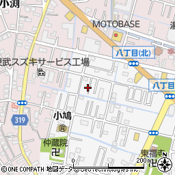 埼玉県春日部市八丁目533-12周辺の地図