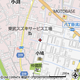 埼玉県春日部市小渕20周辺の地図