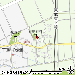 埼玉県東松山市毛塚347周辺の地図