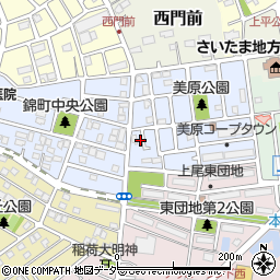 埼玉県上尾市錦町25-17周辺の地図