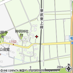 埼玉県東松山市毛塚340周辺の地図