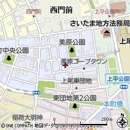 埼玉県上尾市錦町32周辺の地図