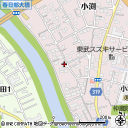 埼玉県春日部市小渕748周辺の地図