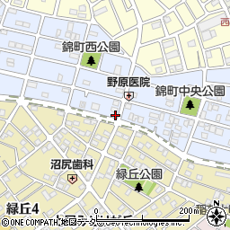 埼玉県上尾市錦町9-17周辺の地図