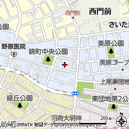 埼玉県上尾市錦町3周辺の地図