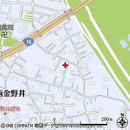 埼玉県春日部市西金野井1108周辺の地図