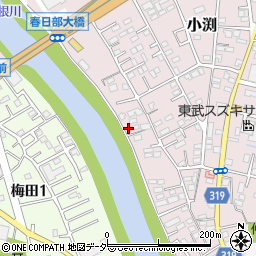 埼玉県春日部市小渕729周辺の地図