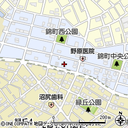 埼玉県上尾市錦町9周辺の地図