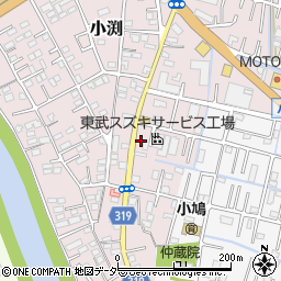 埼玉県春日部市小渕30-8周辺の地図