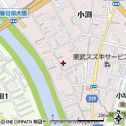 埼玉県春日部市小渕1510-3周辺の地図